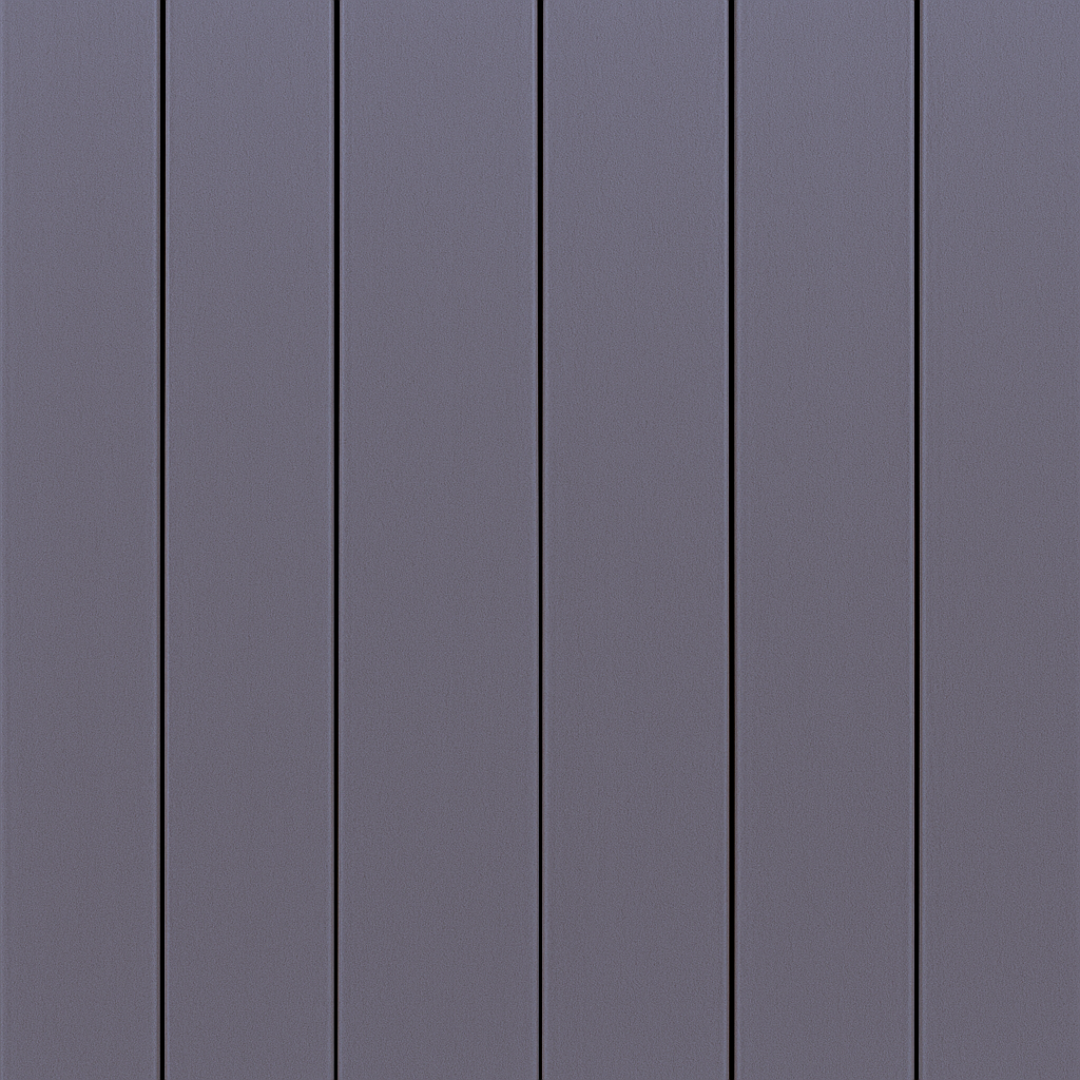 Composite decking stone grey - close-up profile