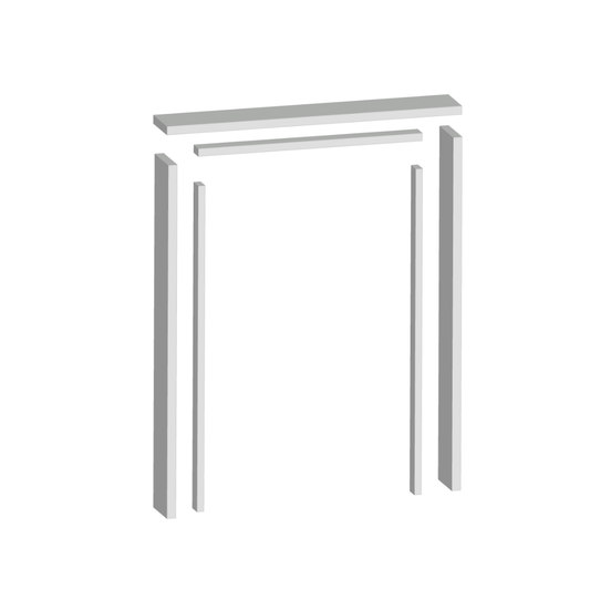 Internal primed white door frame liner and door stop - main image