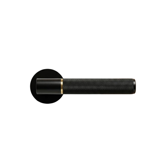Paris Matt Black and Gold Internal Door Handle Sets