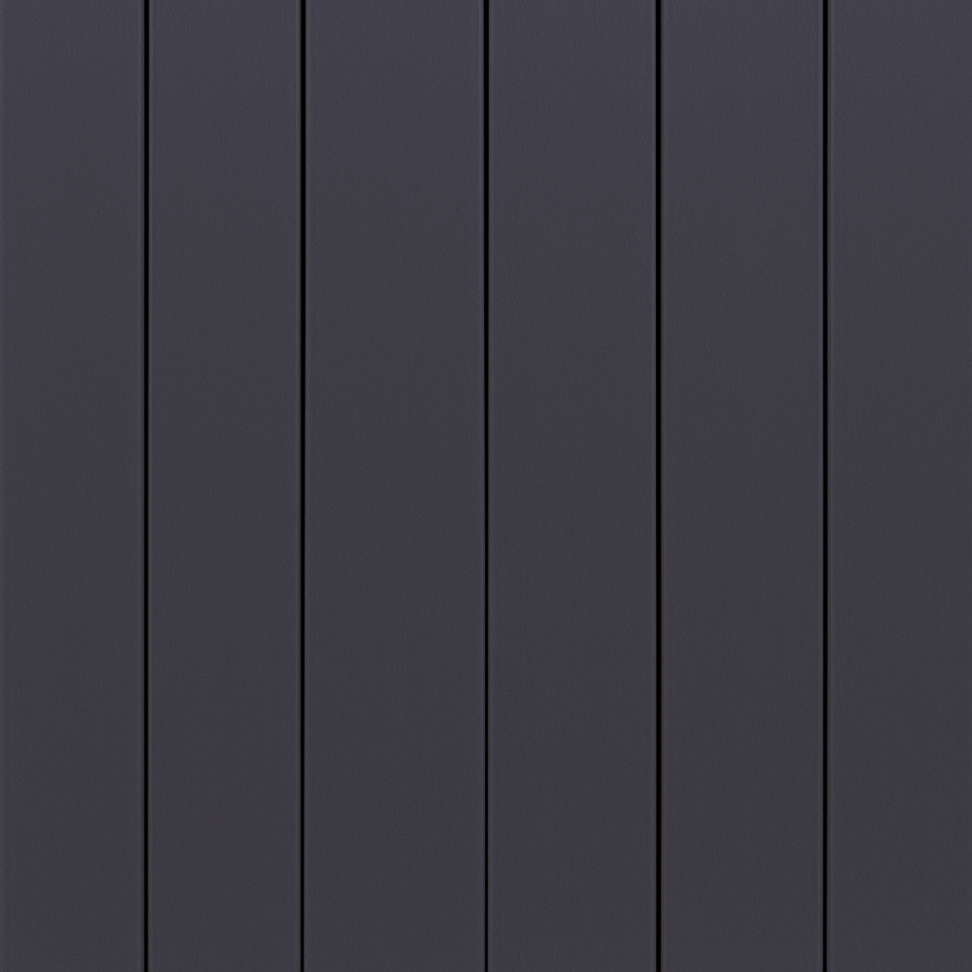 Composite decking charcoal - close-up profile
