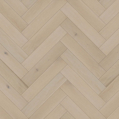 Mountain Chalk Oak Herringbone 90mm