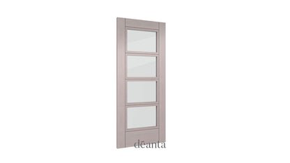 HP12G Clear Glass LIGHT GREY Deanta Internal Door