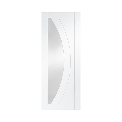 White Primed Internal Door WC2GF Frosted Glass Door