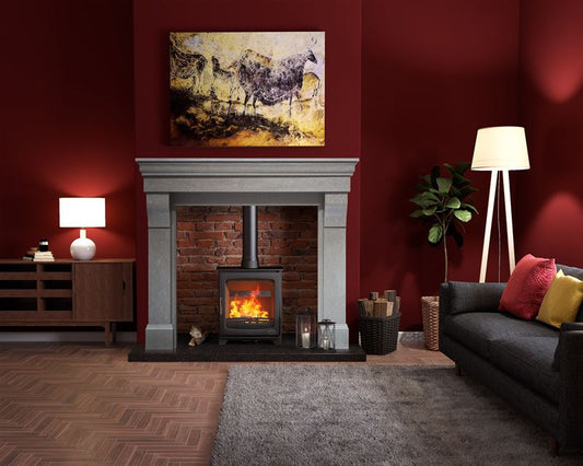 Astoria Honed Grey Fireplace