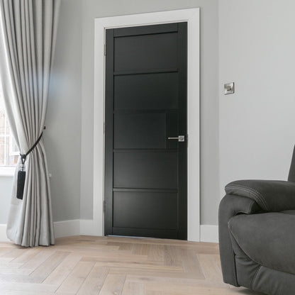 WC41 Solid Crittall Premium Primed Black Mayfair Door