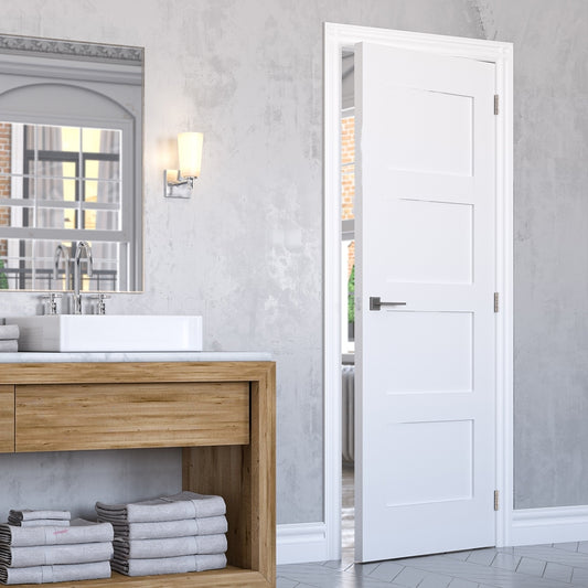 WC31 4 Panel Primed White Internal Door