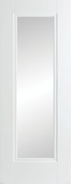 Eindhoven 1 Panel Clear Glass Shaker Door