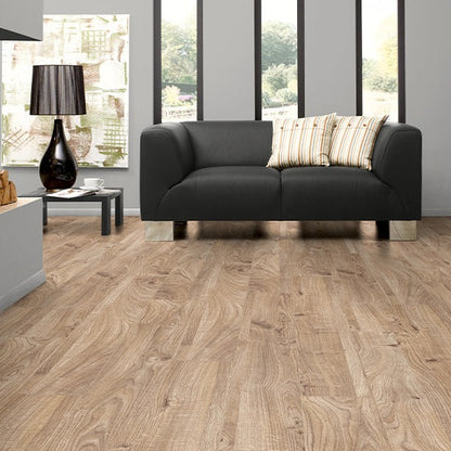 MAMMUT LONG PLANK EVEREST OAK BEIGE LAMINATE FLOORING AC5