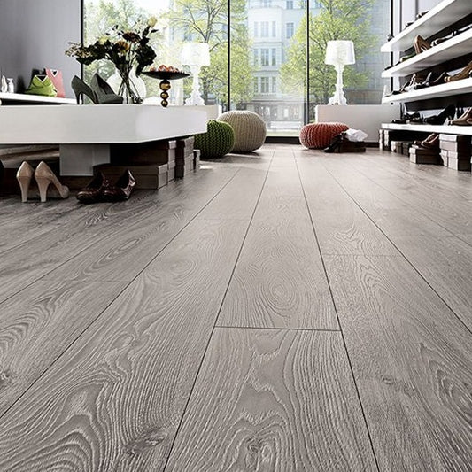 12MM ROBUSTO 4V AC5 TIMELESS OAK GREY EIR LAMINATE FLOORING