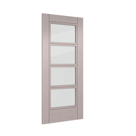 HP12G Clear Glass LIGHT GREY Deanta Internal Door