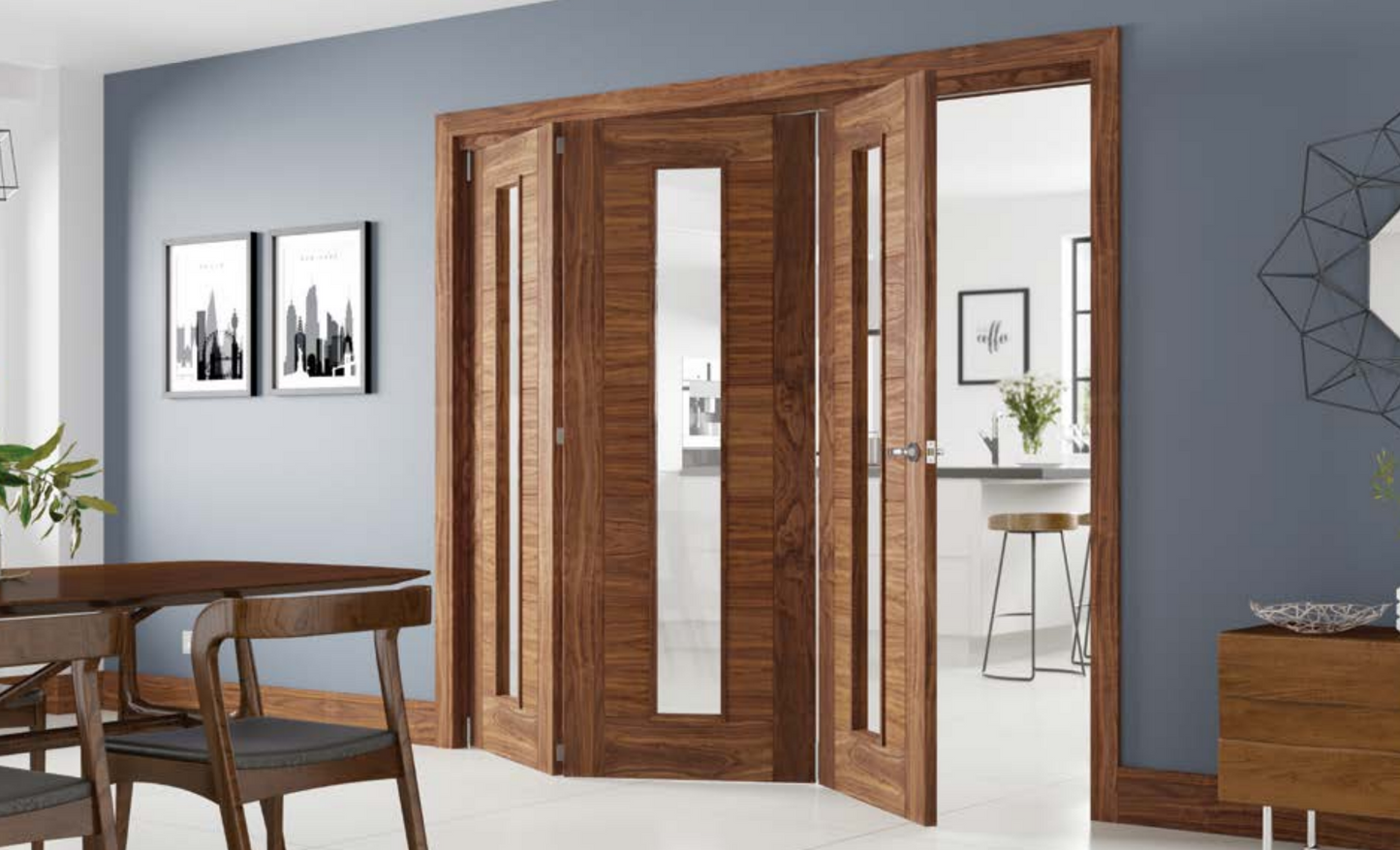 HP16G Walnut Internal Door Unglazed