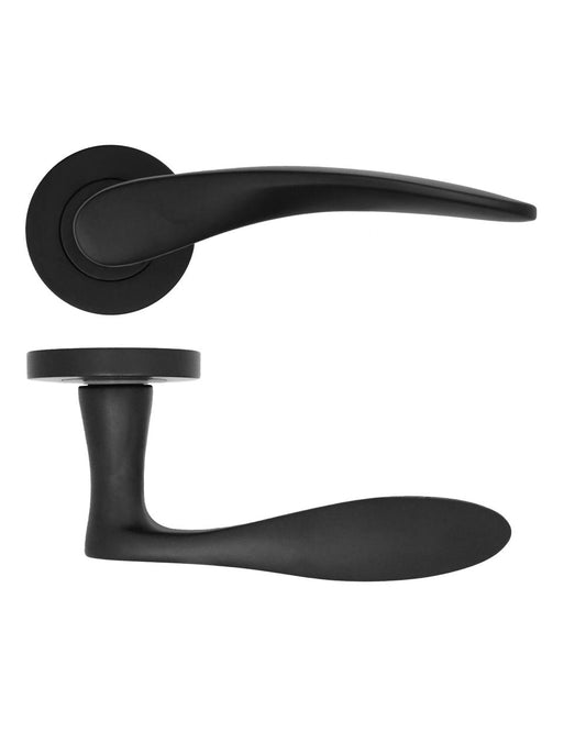 Matt Black Door Handles MERIDA