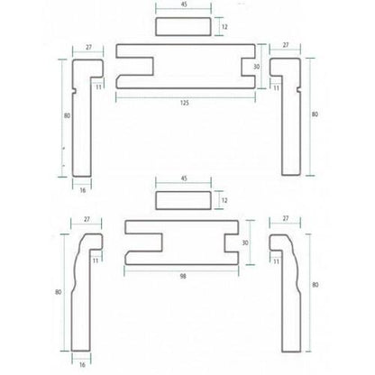 Adjustable Oak Door Frames