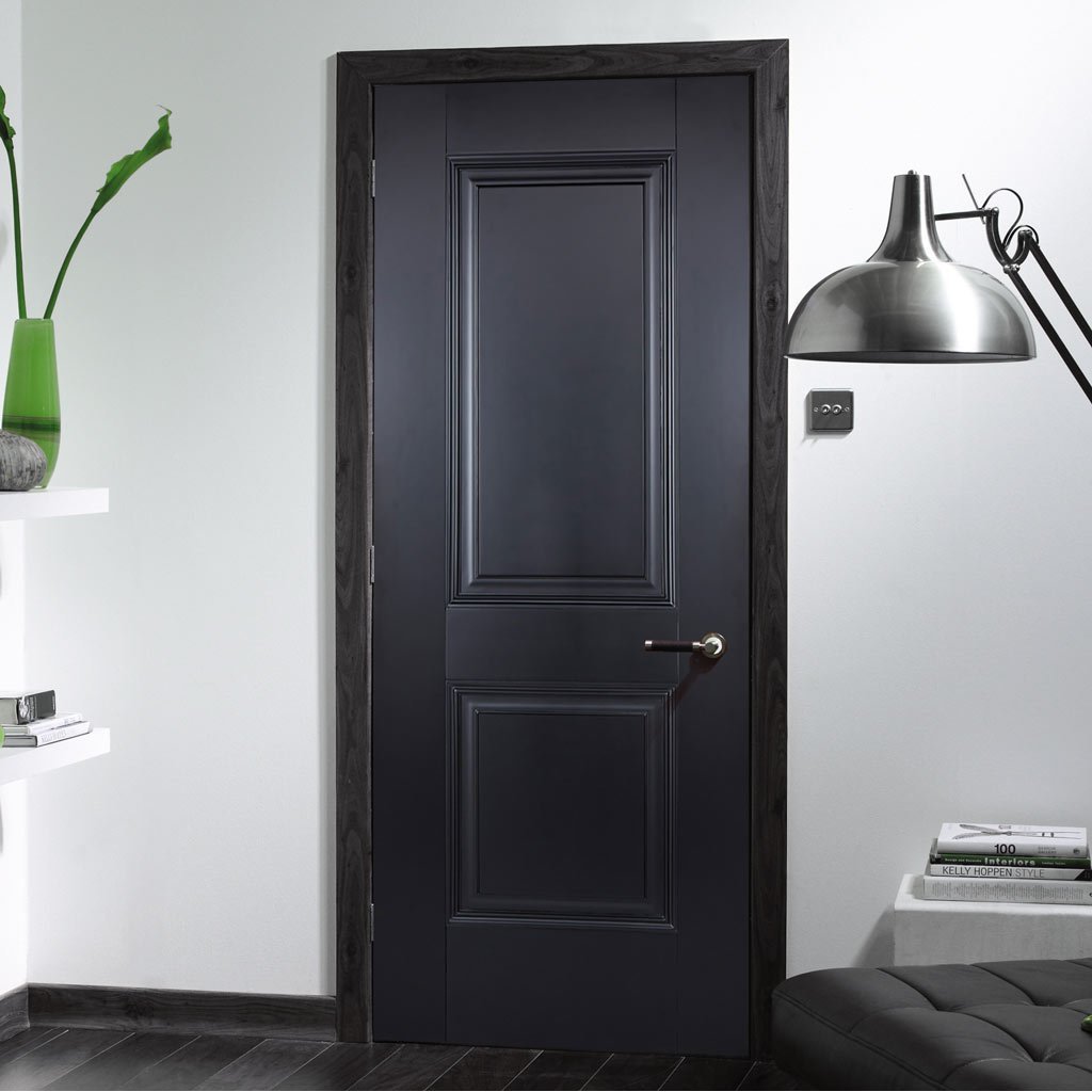 Arnhem black 2 Panel Shaker Door