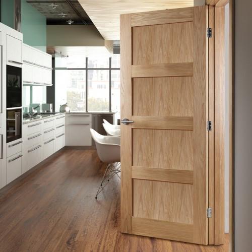 4 Panel Oak Shaker Internal Door HP1