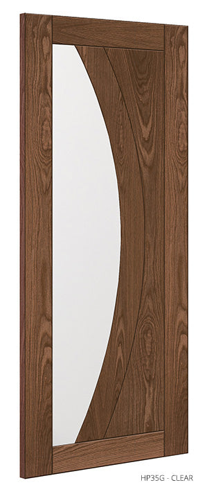 HP35G Clear Glass Walnut Internal Deanta Door