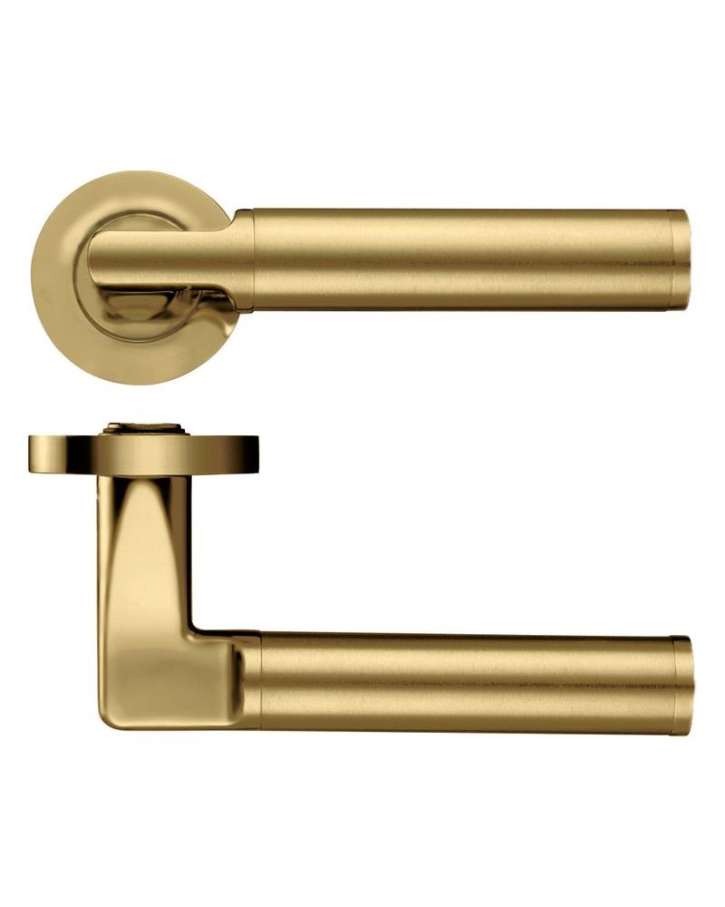 Satin Brass Door Handles Rome